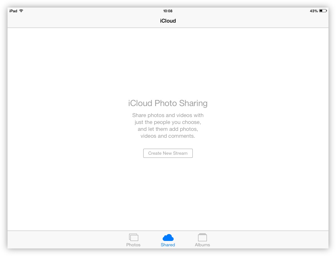 Creating a Shared Stream within iOS