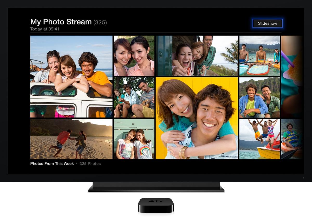 Apple TV makes a great viewing experience for photos, especially for Shared Streams